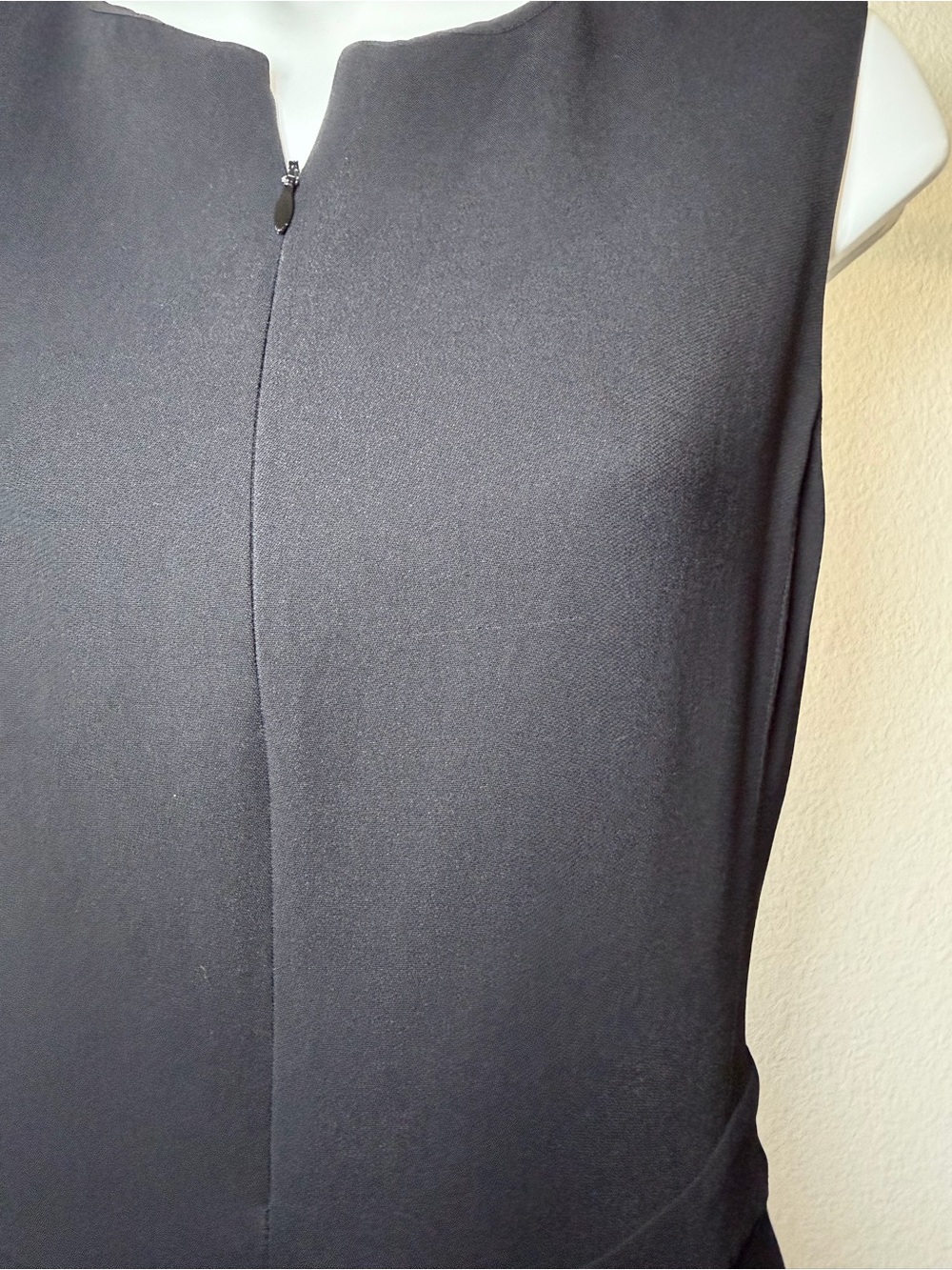ALC Black Silk Zip Front Dress - Picture 15 of 15